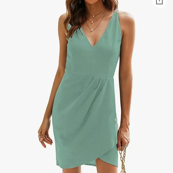 Manydress | Dresses | Wedding Guest Dress Mint Green Size 6 Manydress From  Amazon | Poshmark